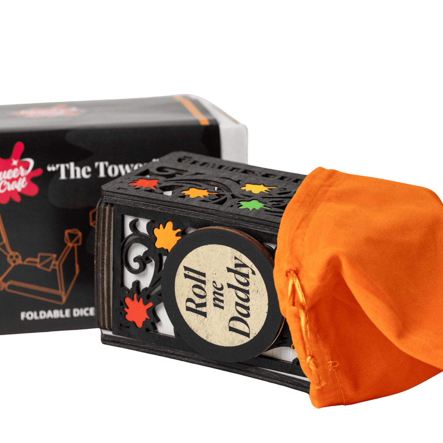 Gay Pride Foldable Dice Tower | Rainbow Dice Roller & Carrier