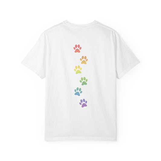 MAFA Make America Furry Again T-Shirt — Rainbow Paw Print Graphic Tee