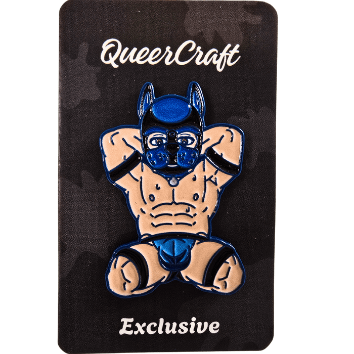 Muscle Pup Enamel Pin | Original Pup Play Design