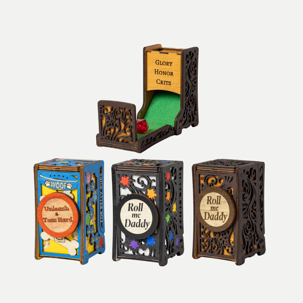 Foldable Dice Roll Towers - QueerCraft