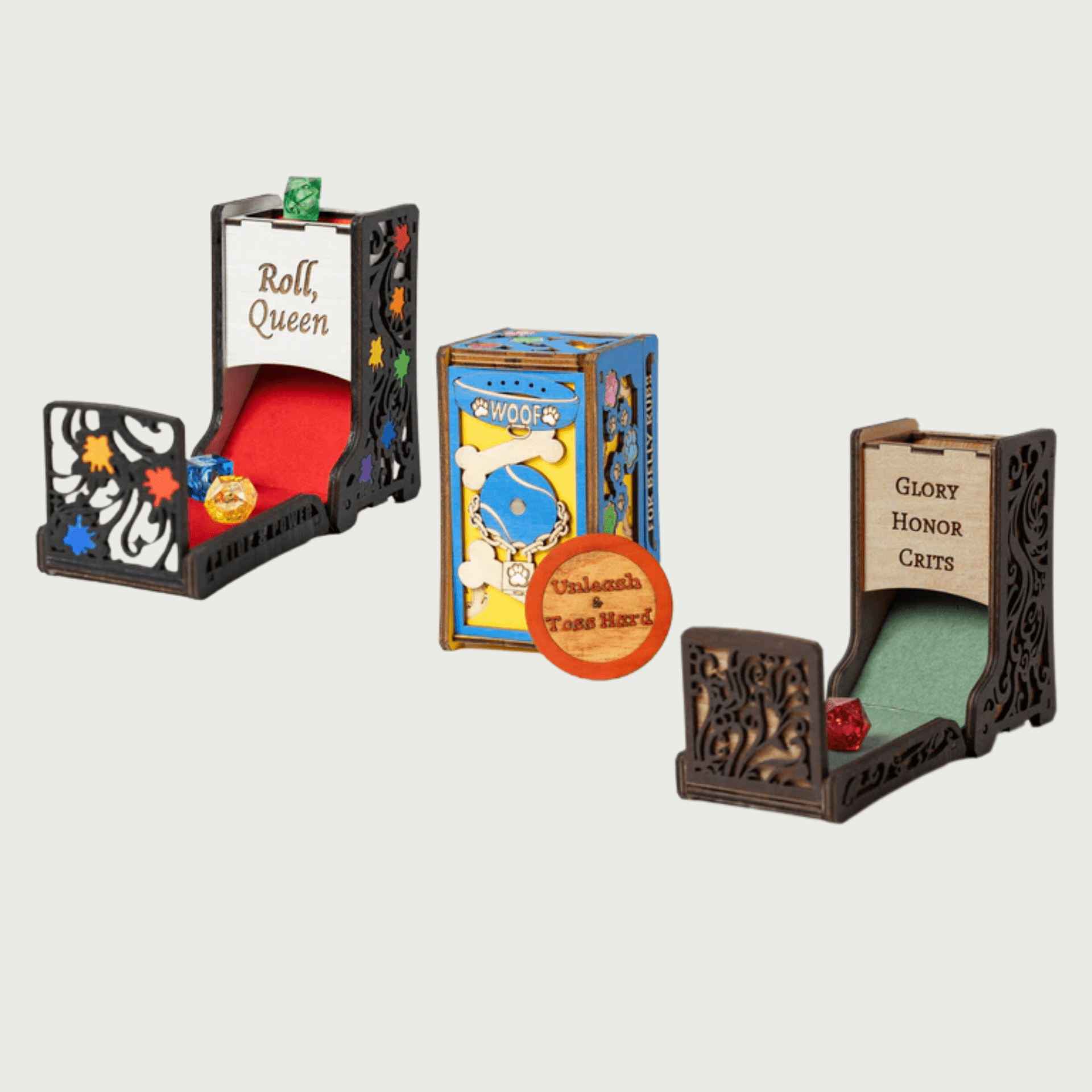 Foldable Dice Roll Towers - QueerCraft