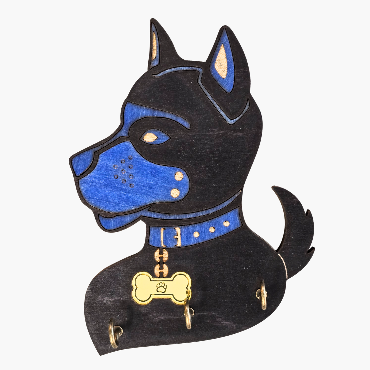 Pup Play Kink Rack | Wall-Mounted Leash, Collar & Gear Holder