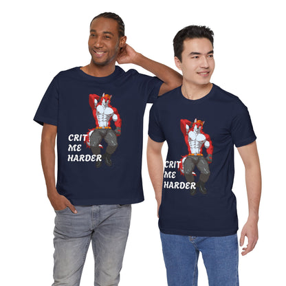 Crit Me Harder - Ludi Edition | Furry Bara T-Shirt