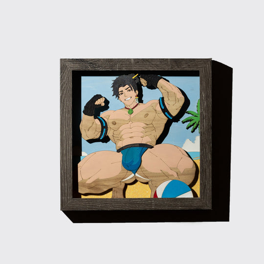 The Beach Bum | Erotic 3D Shadowbox