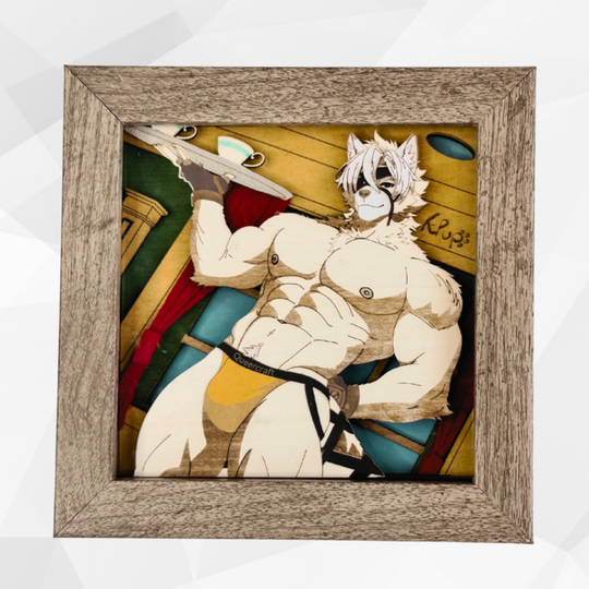 The Butler | Erotic Furry Shadowbox