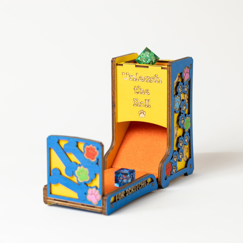 Foldable Dice Tower | Pup Play Edition