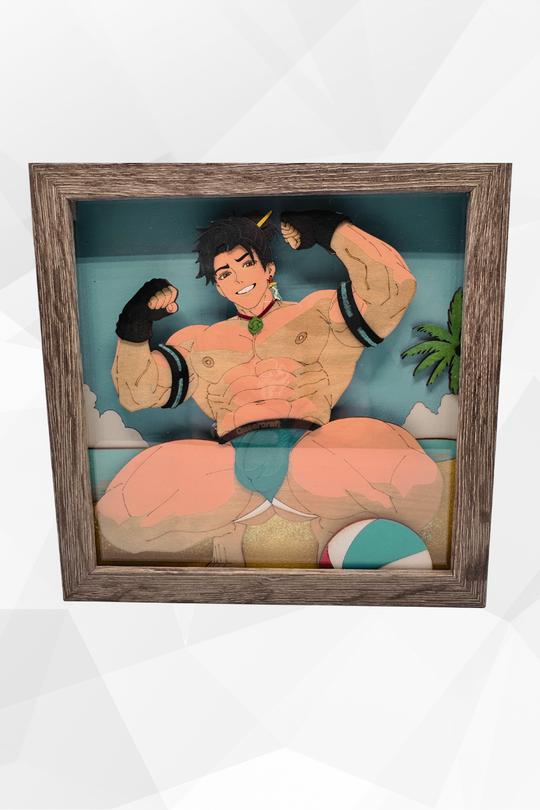 The Beach Bum | Erotic 3D Shadowbox