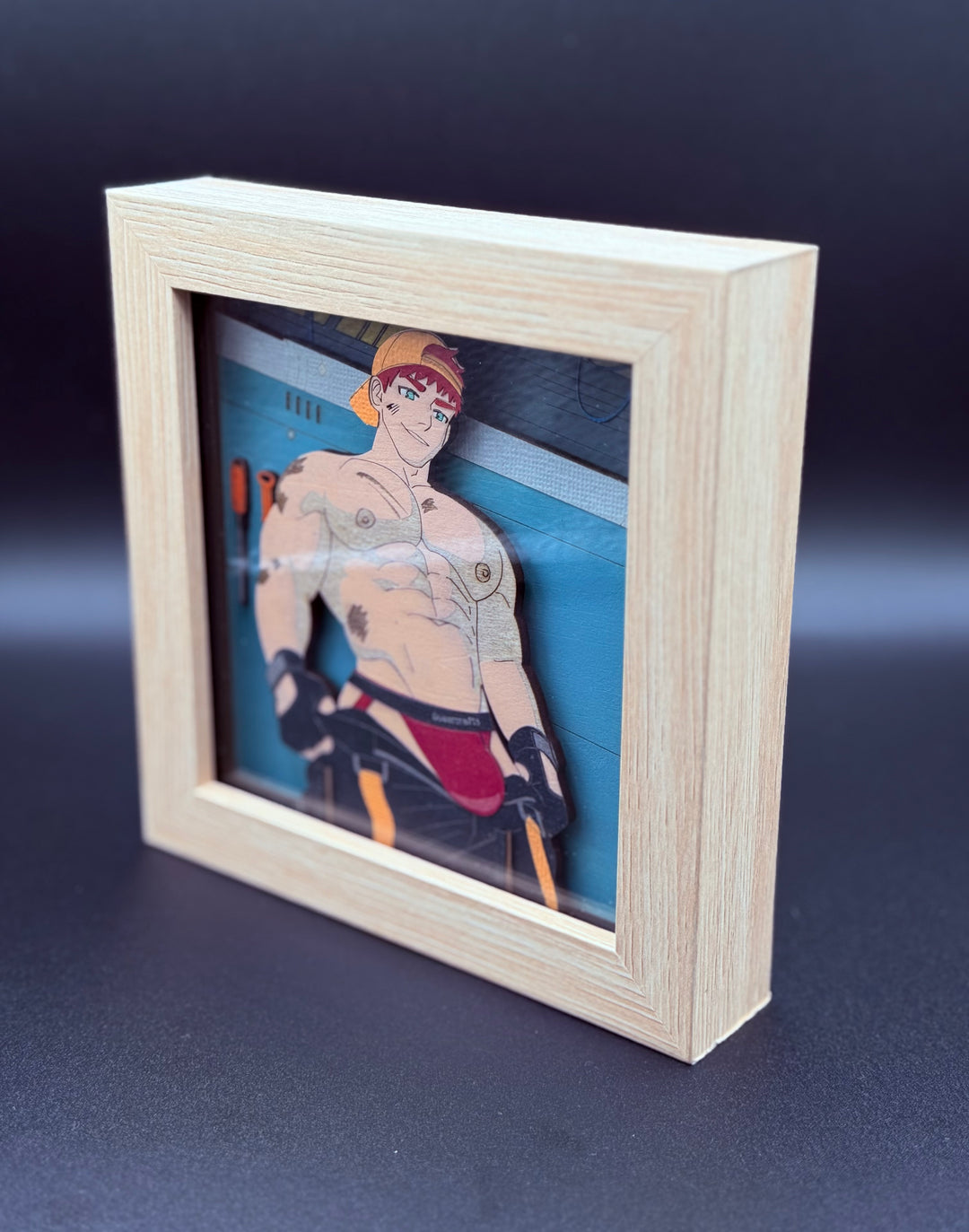 The Mechanic | Erotic Gay Shadowbox