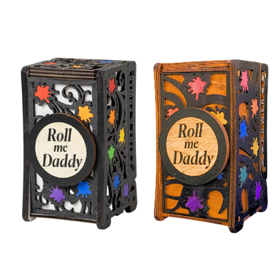 Gay Pride Foldable Dice Tower | Handmade Wooden D&D Dice Roller