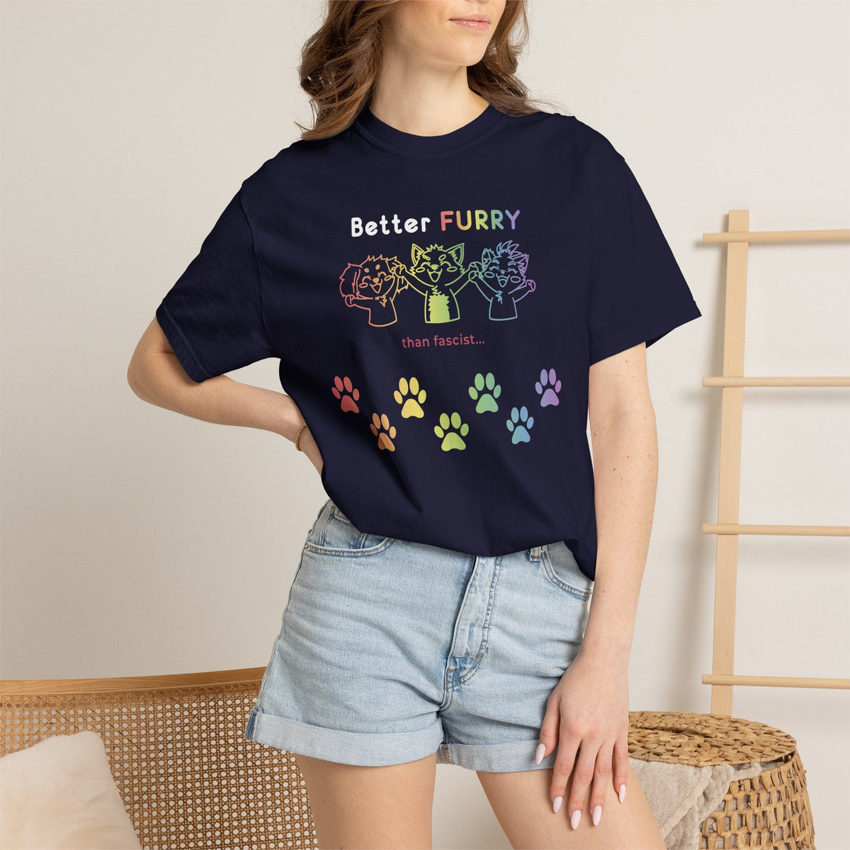 Better Furry Than Fascist... T-Shirt