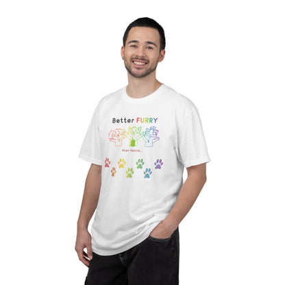 Better Furry Than Fascist... White T-Shirt