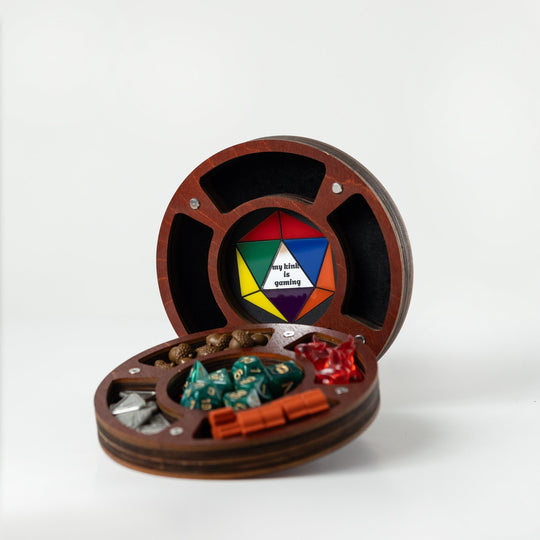 Board Game Token Tray | Dice & Meeple Organizer - QueerCraft