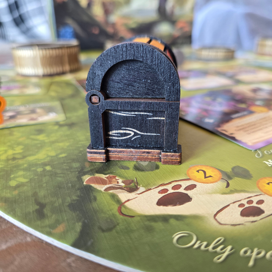 side of chest - black with scoring