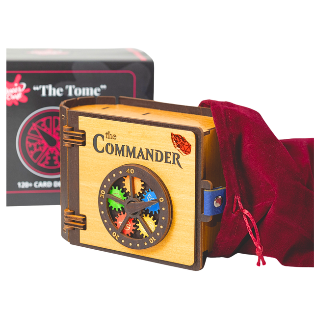 Commander Deck Tome | MTG 120+ Card Storage with Life Counter