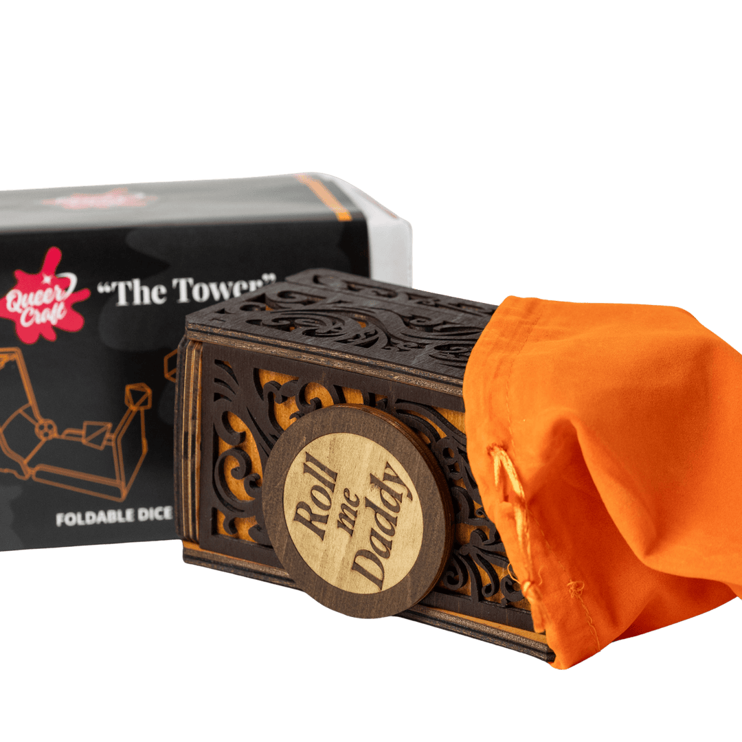 Dawnbound Classic Oak Foldable Dice Tower - QueerCraft