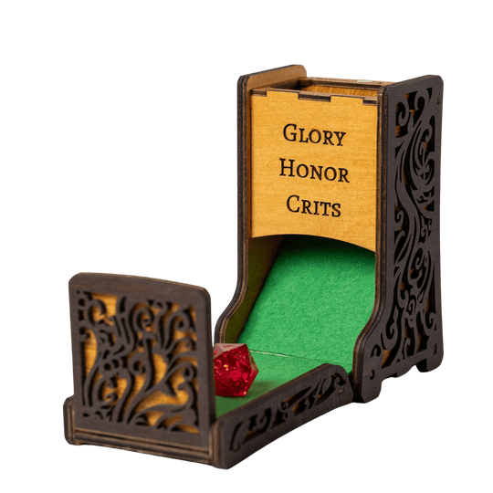 Dawnbound Classic Oak Foldable Dice Tower - QueerCraft