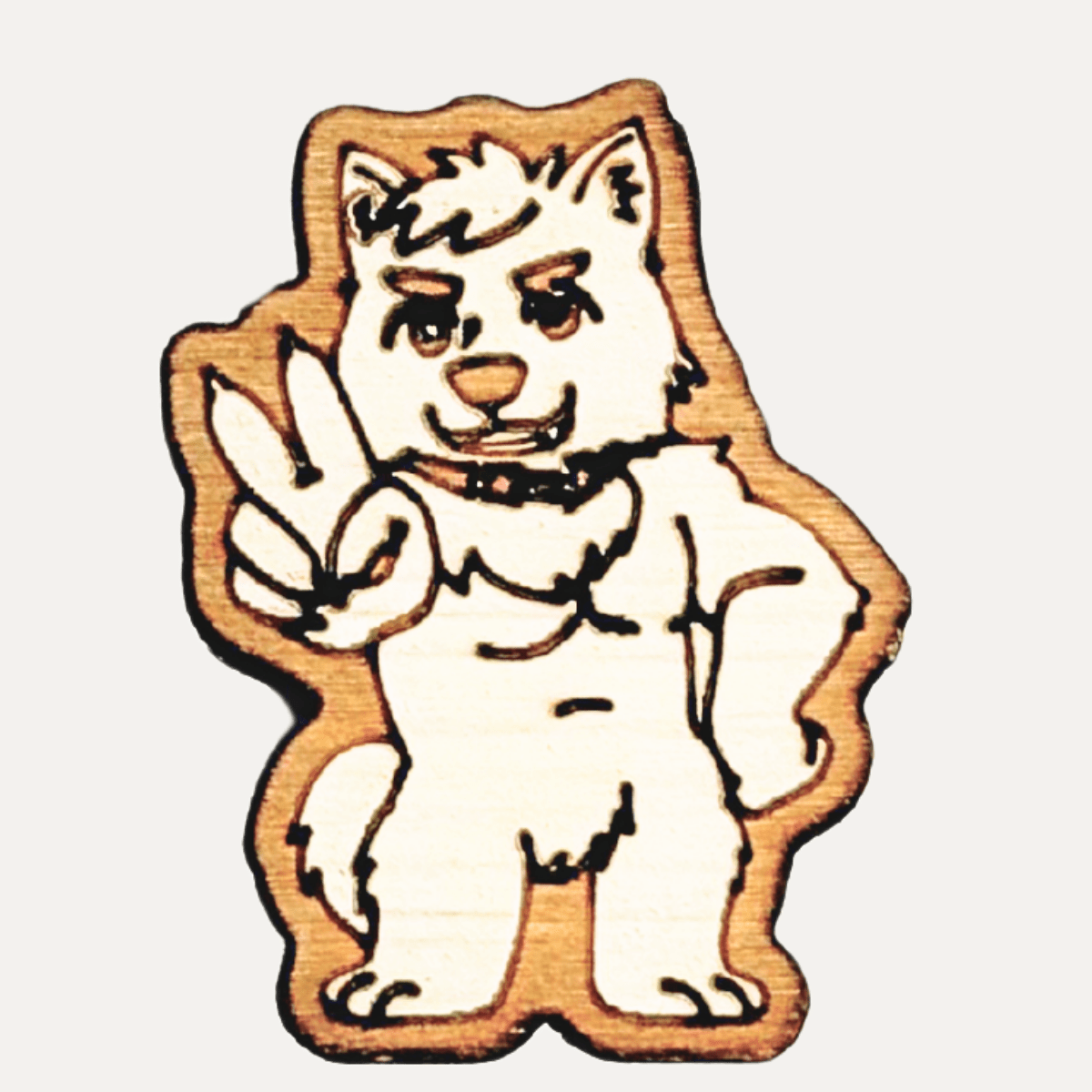 Furry Samoyed Meeple | Gay Furry Board Game Tokens (6 Pack)