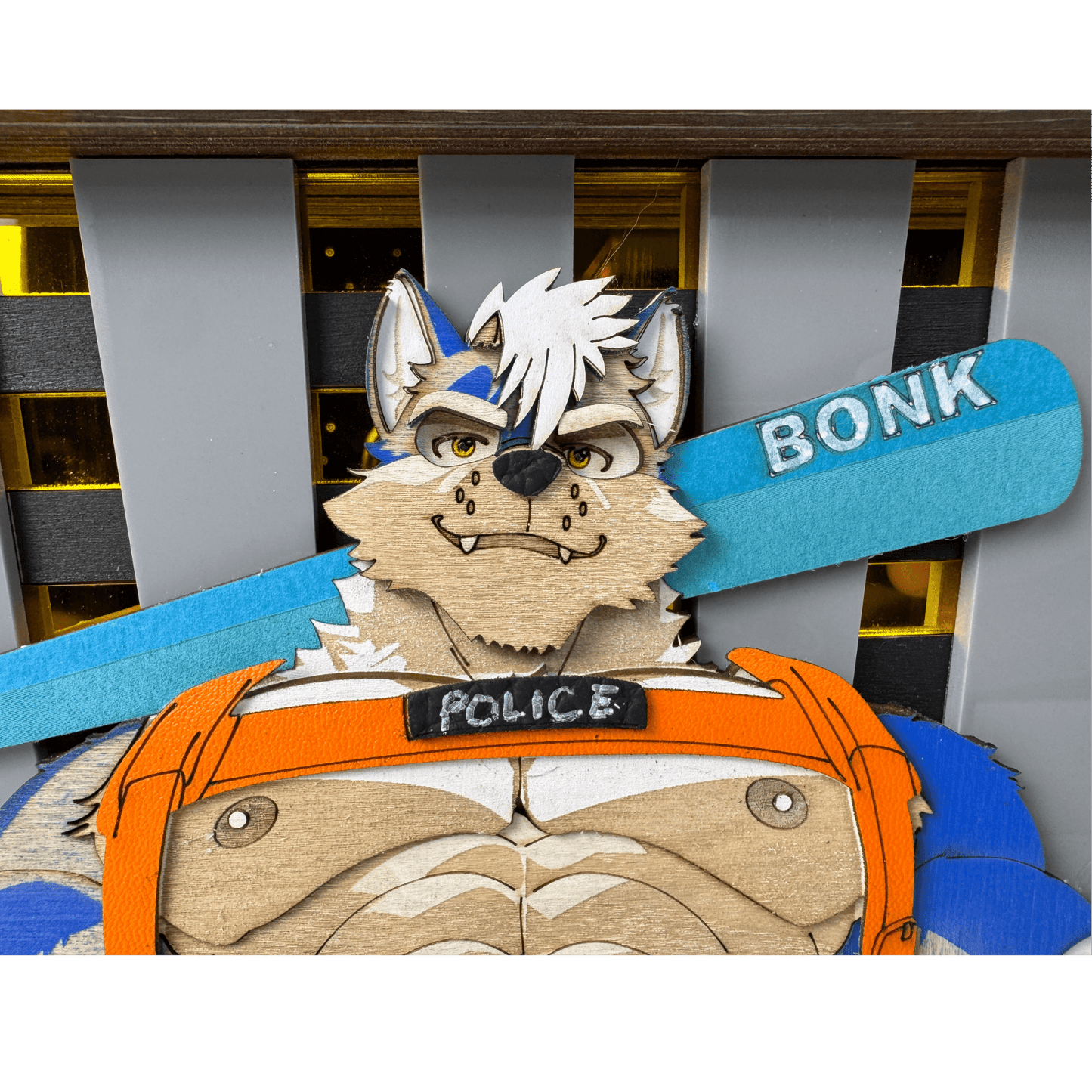 Horny Police | 8x8 Furry Bara 3D Shadowbox