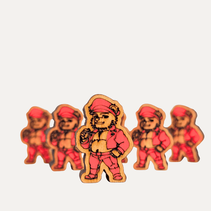 Leather Daddy Meeple | Gay Kink Board Game Tokens (6 Pack)
