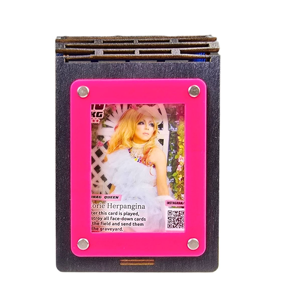 Living-Hinge GRM Deck Box | 60 Card Storage with Feature Card Window