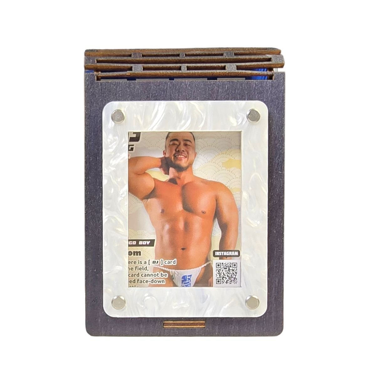 Living-Hinge GRM Deck Box | 60 Card Storage with Feature Card Window