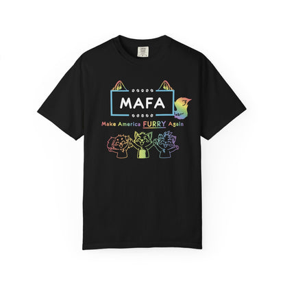 MAFA "Make America Furry Again" Black T-Shirt