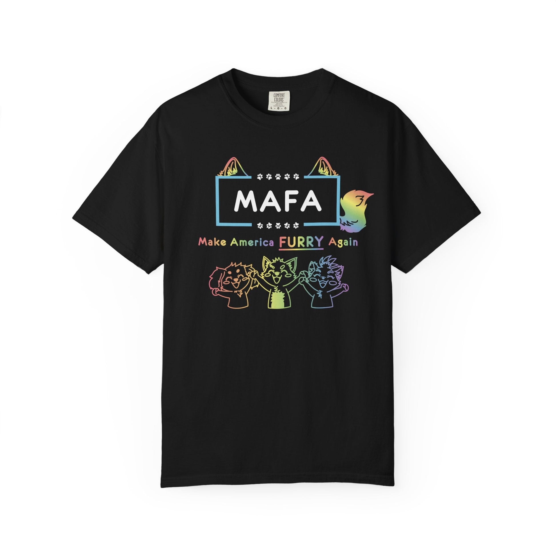 MAFA "Make America Furry Again" Black T-Shirt