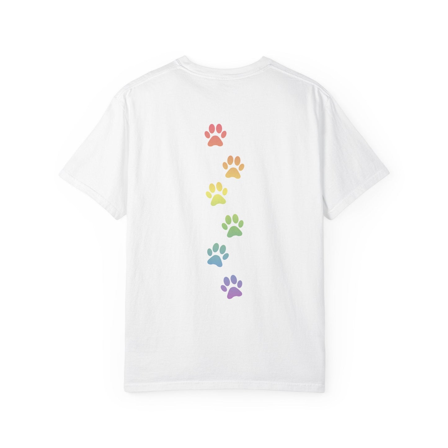 MAFA Make America Furry Again T-Shirt — Rainbow Paw Print Graphic Tee