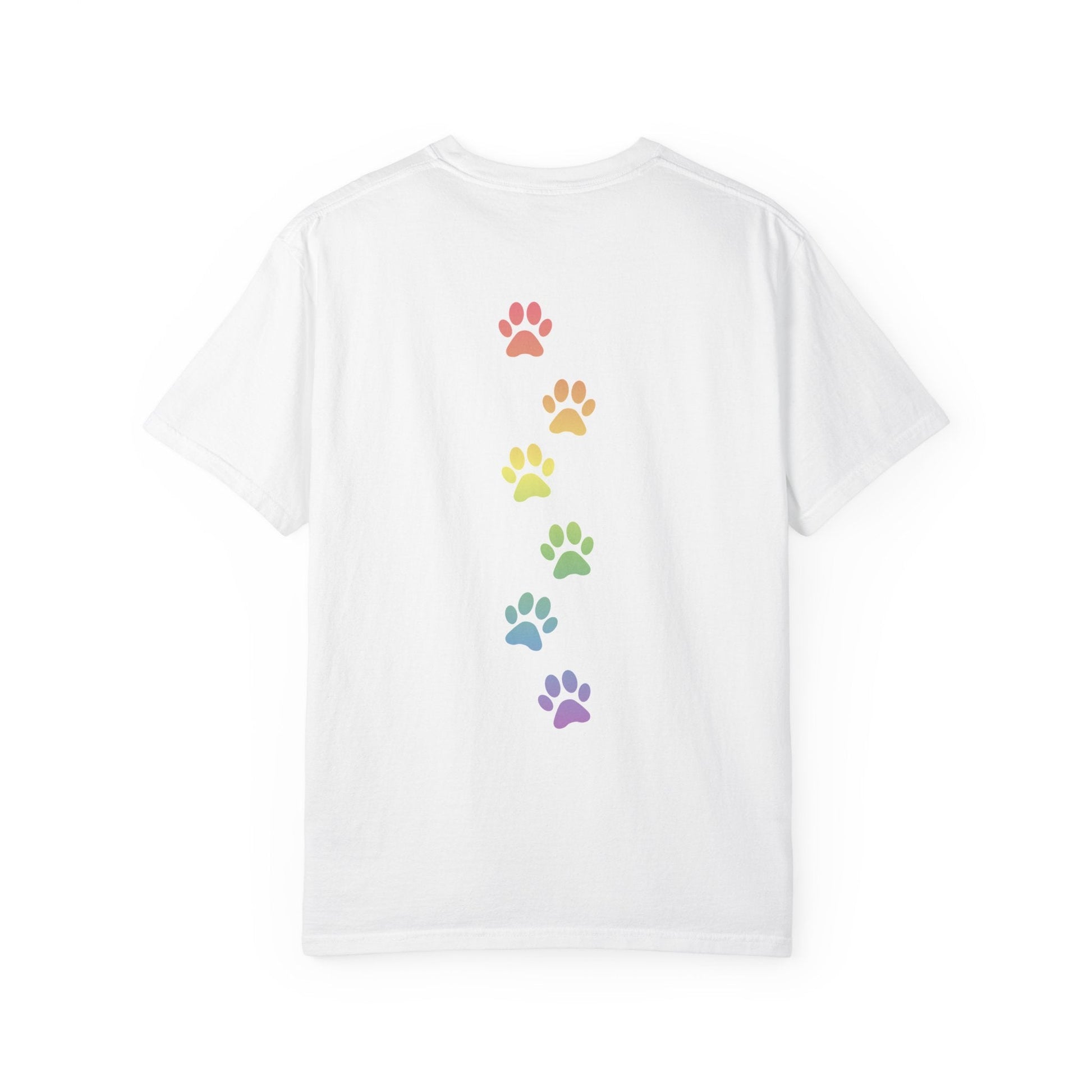 MAFA Make America Furry Again T-Shirt — Rainbow Paw Print Graphic Tee