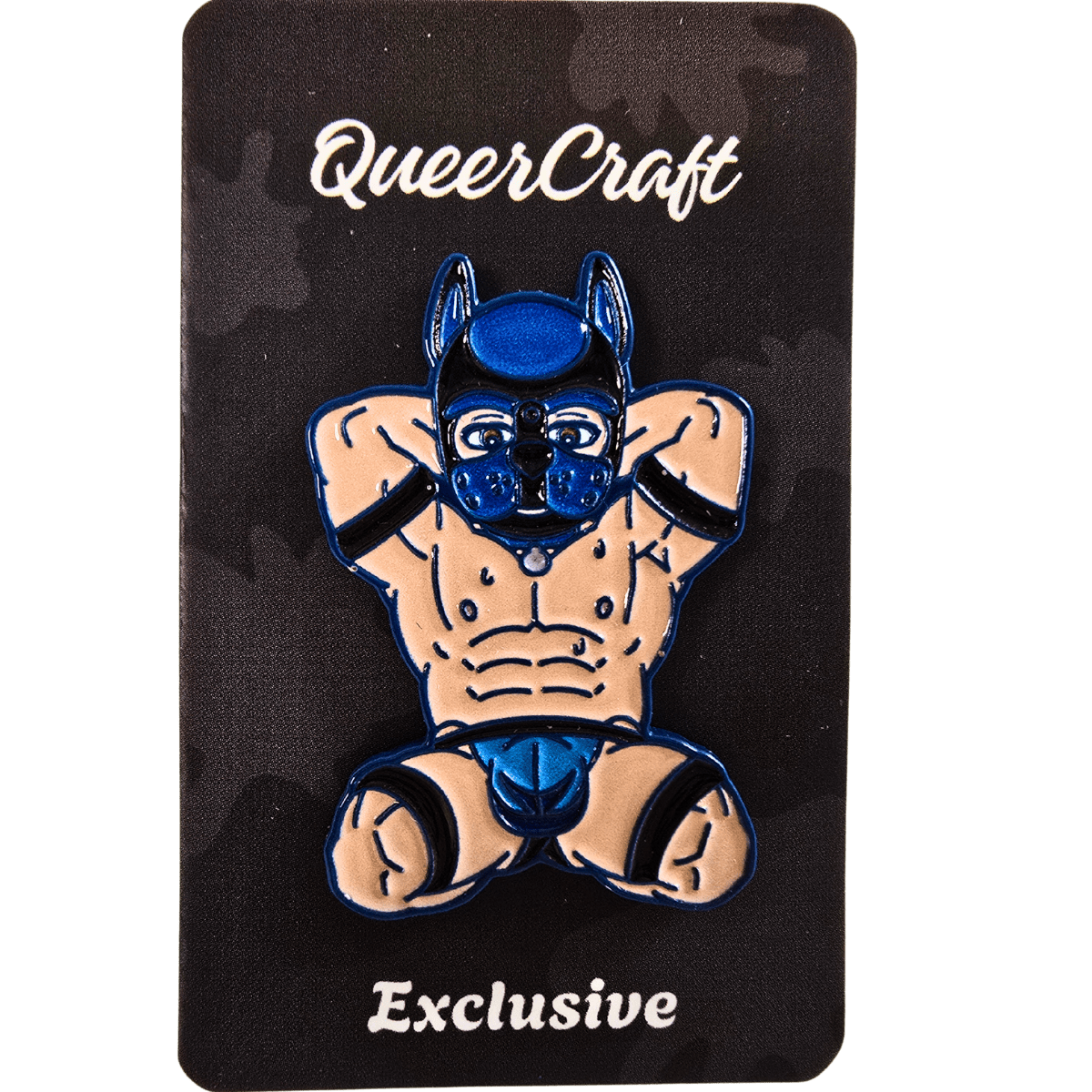Muscle Pup Enamel Pin | Original Pup Play Design