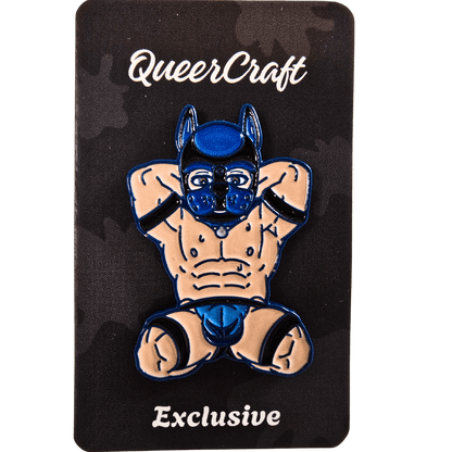 Muscle Pup Enamel Pin | Original Pup Play Design