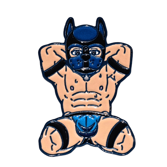 Muscle Pup Enamel Pin | Original Pup Play Design