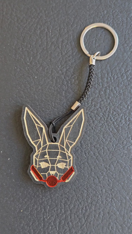 Rope Bunny Keychain