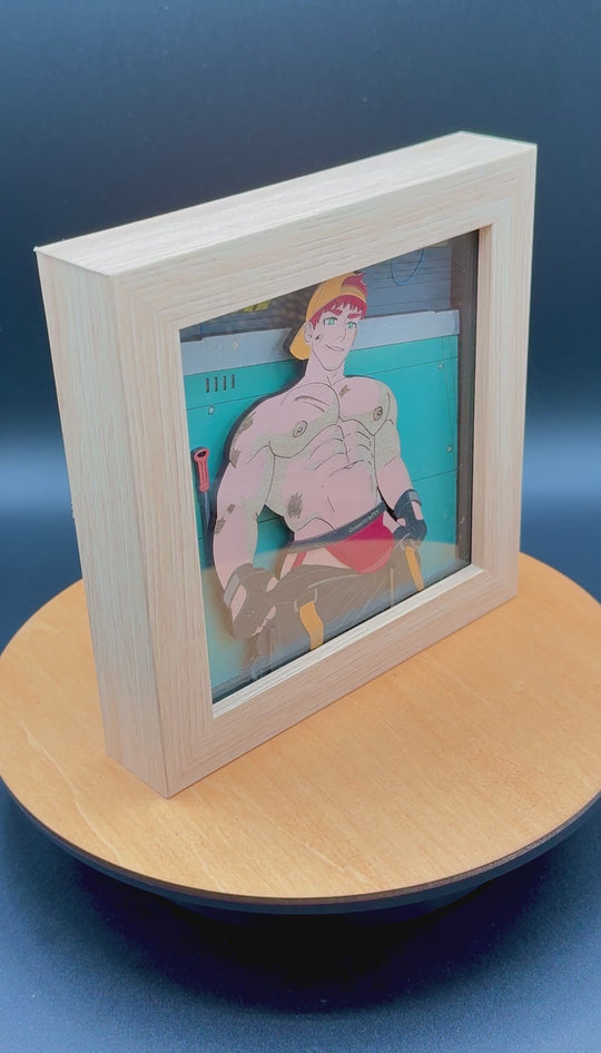 The Mechanic | Erotic Gay Shadowbox