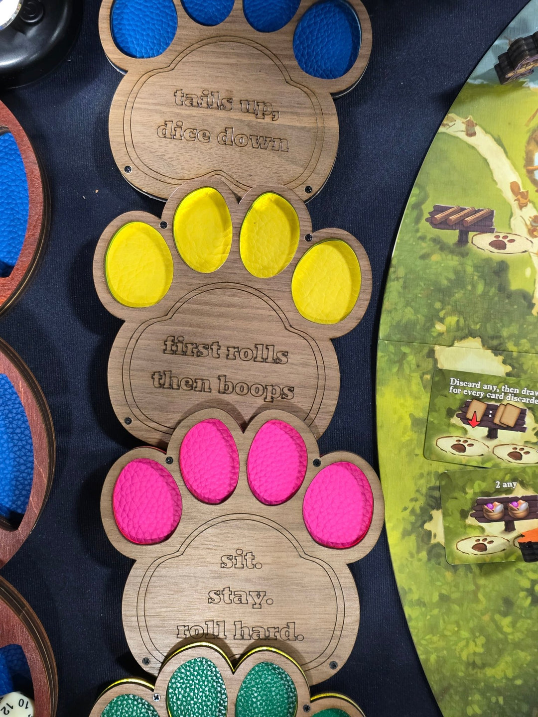 Pup Paw Dice Holder & Coaster - dice holder - pup - tabletop games