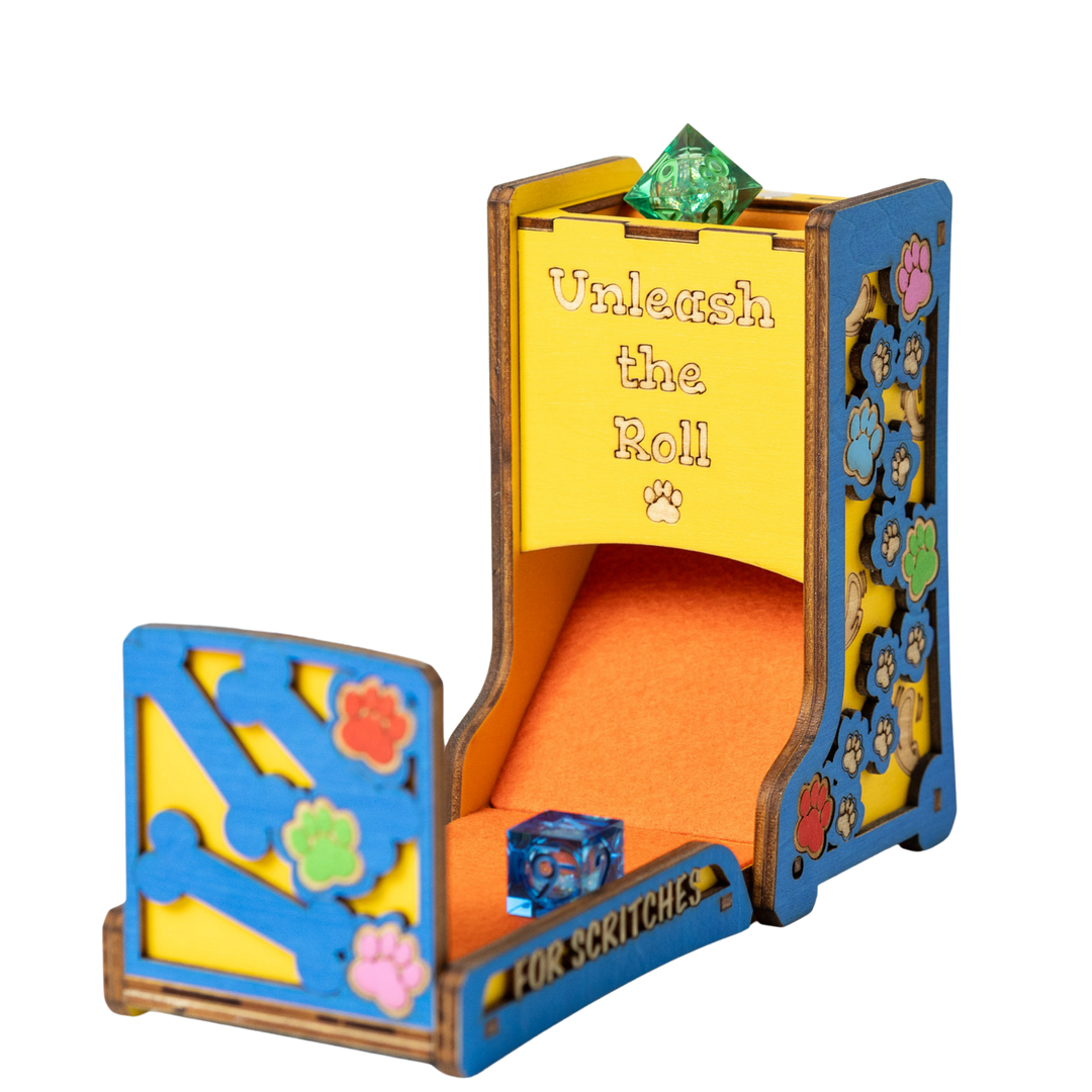 Pup Play Foldable Dice Tower - QueerCraft