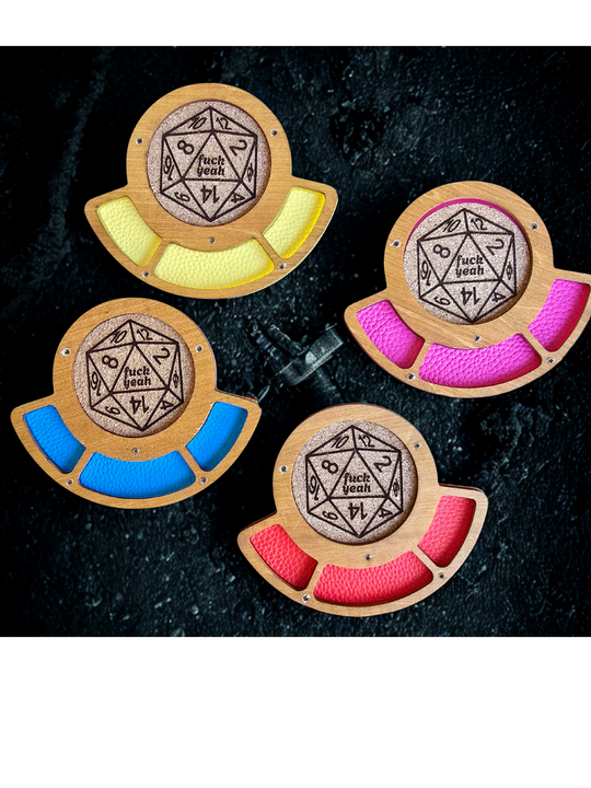 4 Pack Dice Tray & Coaster Set