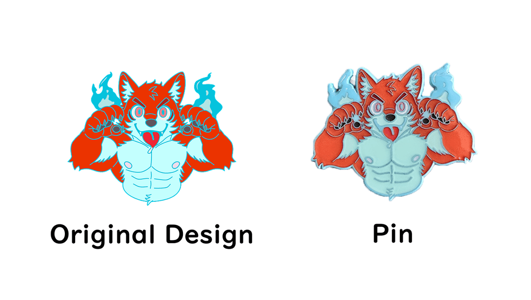 Spooky Wolf Furry Pin | AwesomeCon 2026 - furry - Novelty - pins