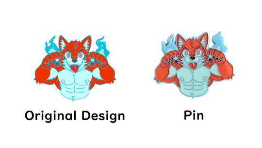 Spooky Wolf Furry Pin | AwesomeCon 2026 - furry - Novelty - pins