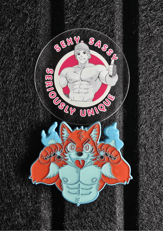 Spooky Wolf Furry Pin | AwesomeCon 2026 - furry - Novelty - pins