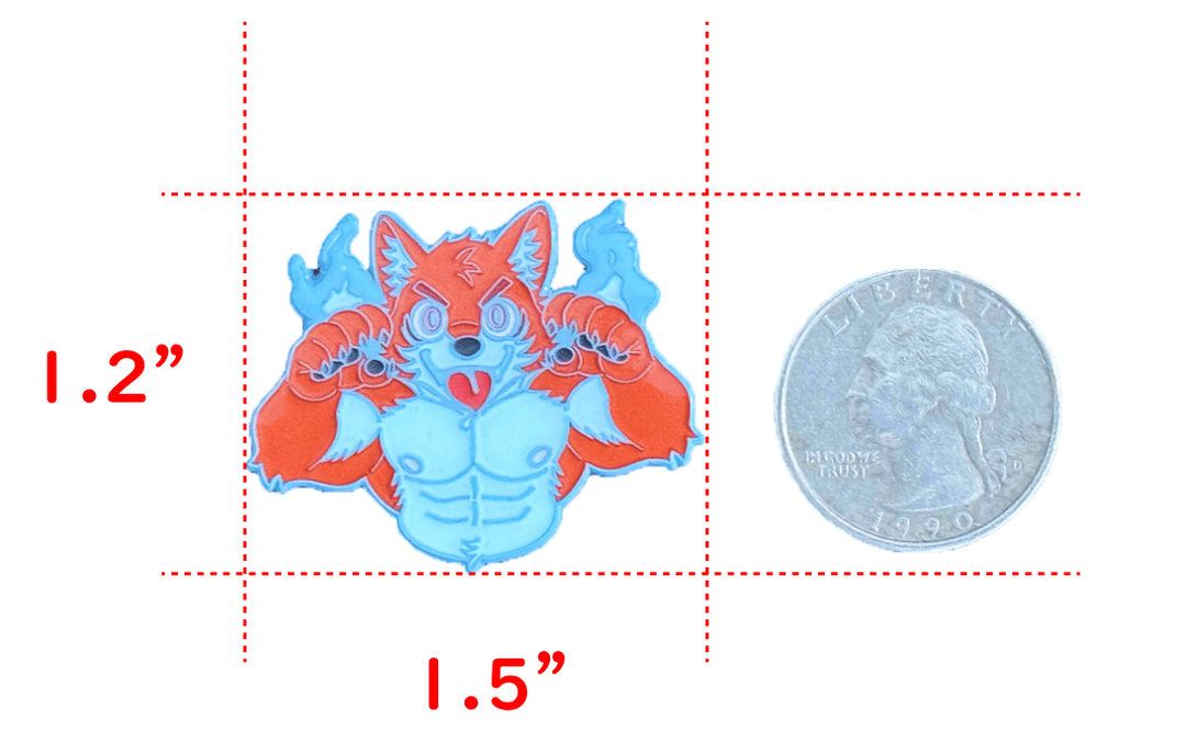 Spooky Wolf Furry Pin | AwesomeCon 2026 - furry - Novelty - pins