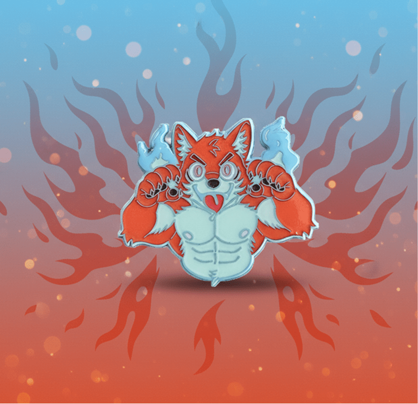 Spooky Wolf Furry Pin | AwesomeCon 2026