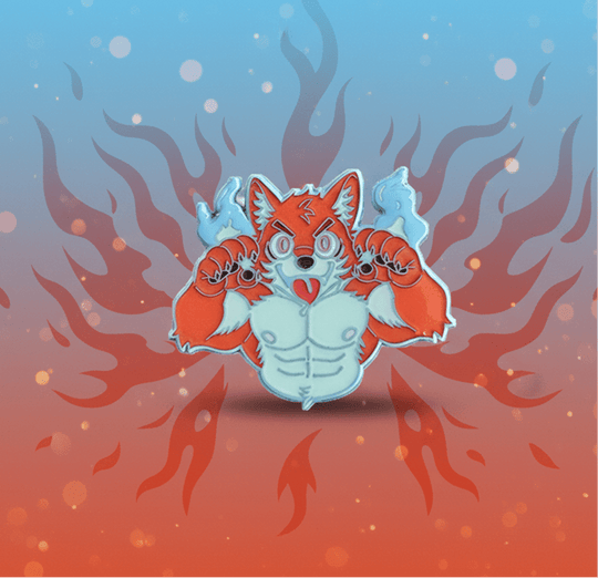 Spooky Wolf Furry Pin | AwesomeCon 2026 - furry - Novelty - pins