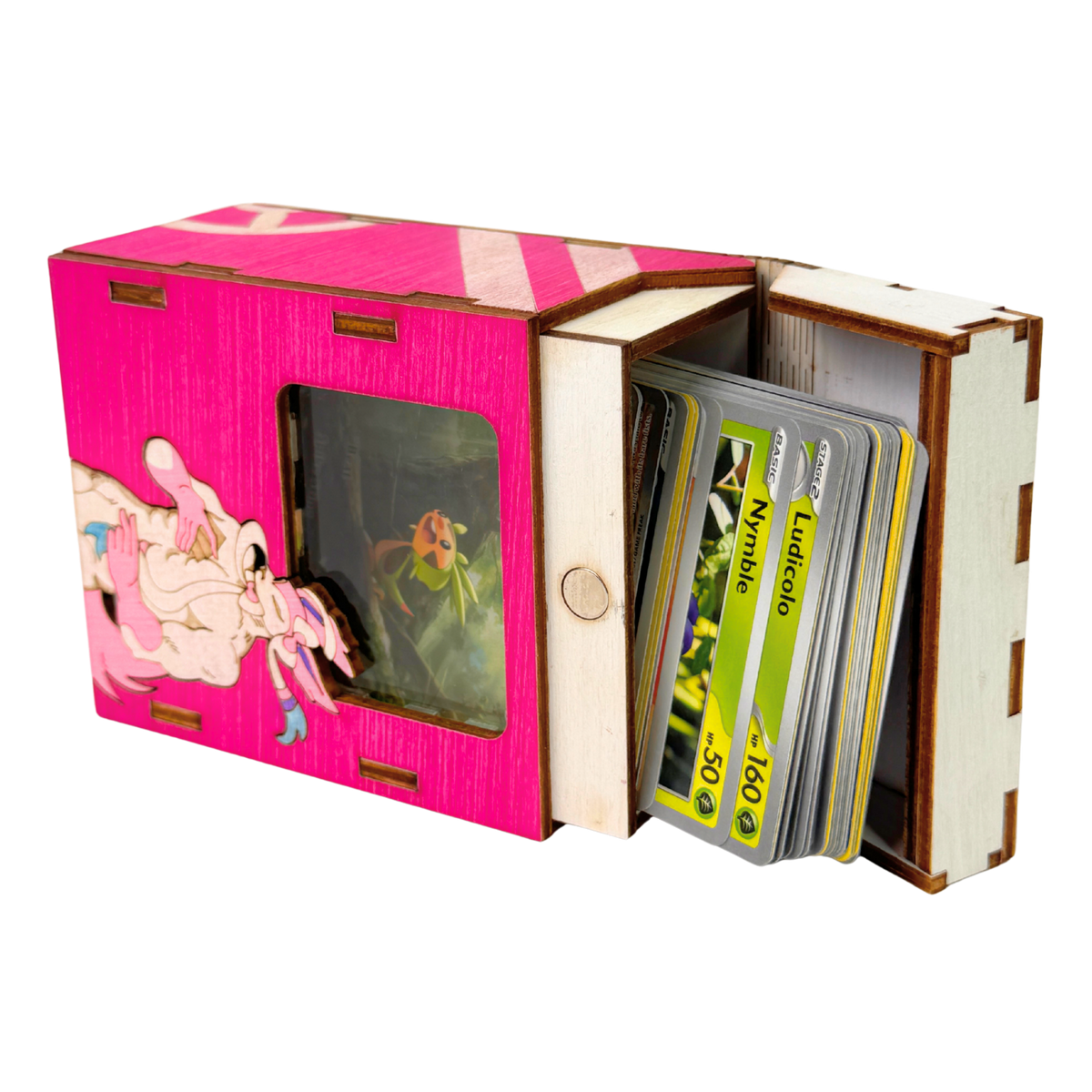Sylveon Trans Pride Deck Box | 60-Card Storage for Pokemon TCG