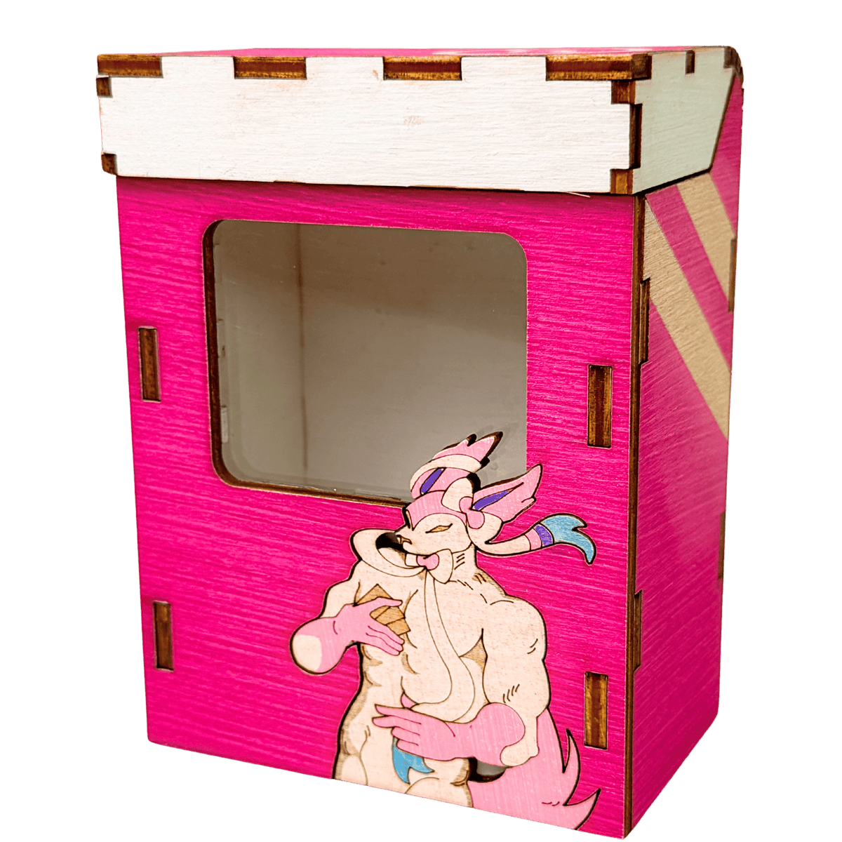 Sylveon Trans Pride Deck Box | 60-Card Storage for Pokemon TCG