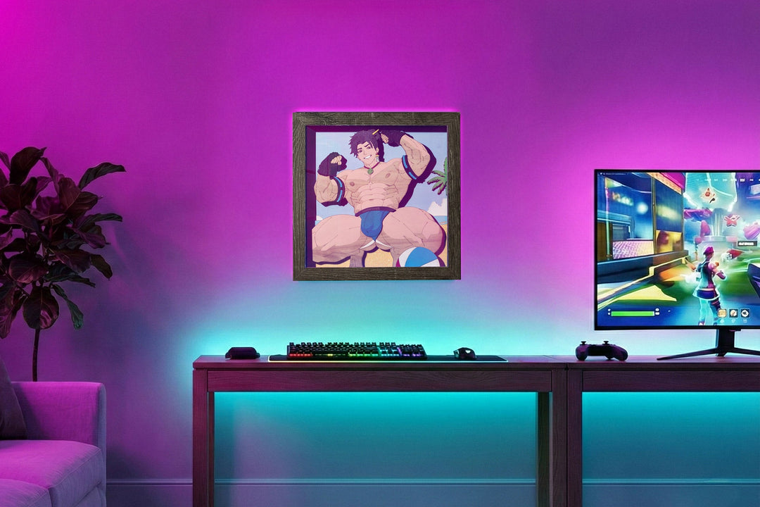 The Beach Bum | Erotic 3D Shadowbox - QueerCraft