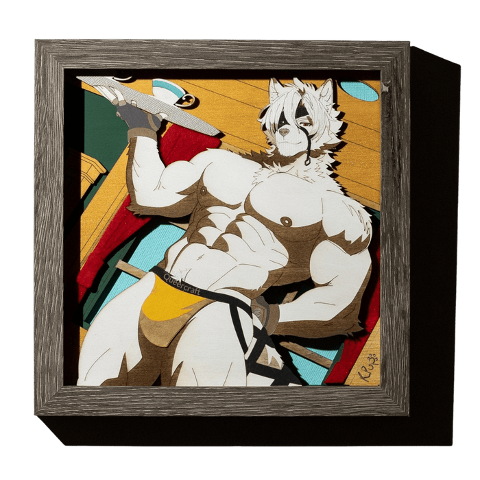 The Butler | 8x8 Furry Bara Shadowbox (ZZZ Von Lycaon Parody)
