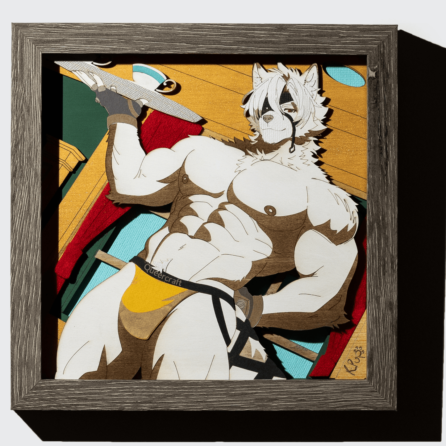 The Butler | 8x8 Furry Bara Shadowbox (ZZZ Von Lycaon Parody)