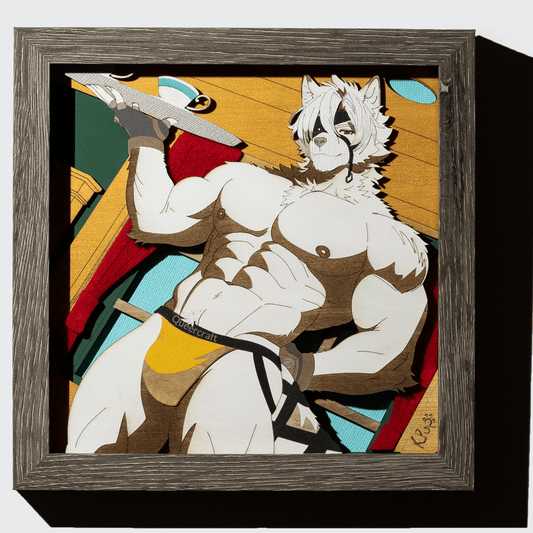 The Butler | 8x8 Furry Bara Shadowbox (ZZZ Von Lycaon Parody)